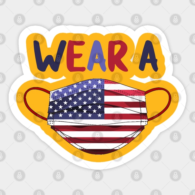 Wear A Mask Sticker by trendybestgift